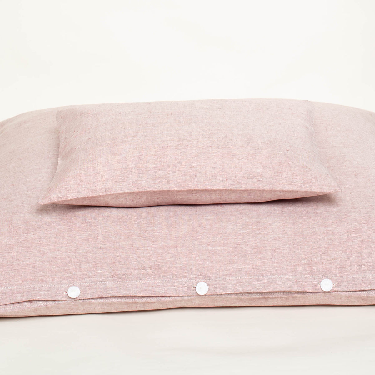 Bioleinenbettwäsche für Kinder in rose