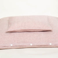 Bioleinenbettwäsche für Kinder in rose