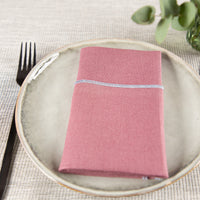 Leinenservietten | 100% Leinen | rosa