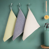 3er-Set Putzlappen aus Halbleinen | Waffelpikée