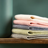 3er-Set Putzlappen aus Halbleinen | Waffelpikée