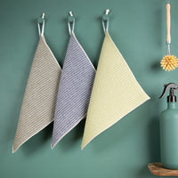 3er-Set Putzlappen aus Halbleinen | Waffelpikée