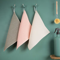 3er-Set Putzlappen aus Halbleinen | Waffelpikée