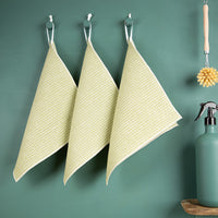 3er-Set Putzlappen aus Halbleinen | Waffelpikée