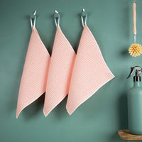 3er-Set Putzlappen aus Halbleinen | Waffelpikée