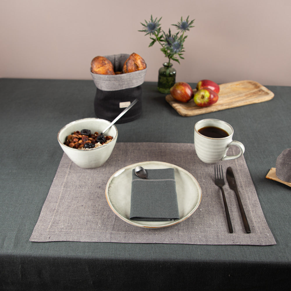 nachhaltiges Tischset aus Bioleinen