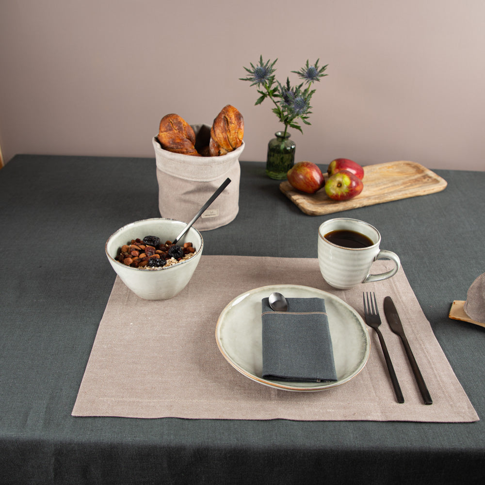 nachhaltiges Tischset aus Bioleinen