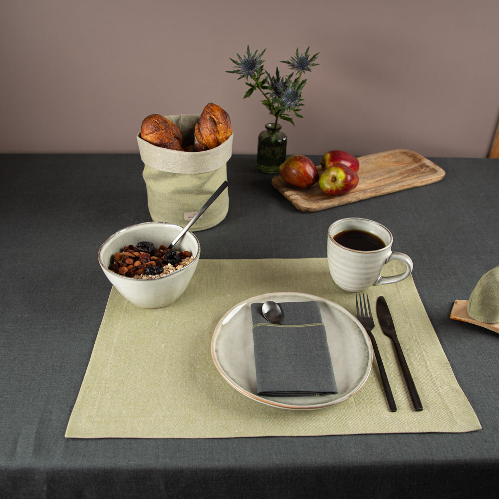 nachhaltiges Tischset aus Bioleinen