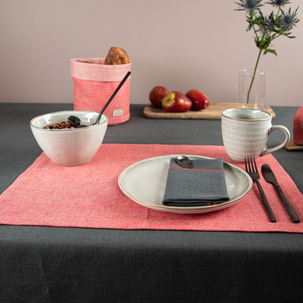 nachhaltiges Tischset aus Bioleinen