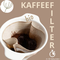 Produktvideo Mehrweg Kaffeefilter aus Bioleinen