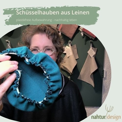 leinen aufbewahrung Schüsselhauben aus Leinen