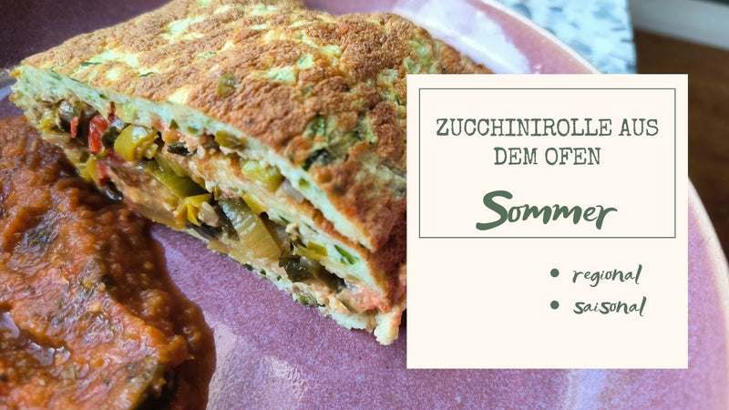 Zucchinirolle aus dem Ofen