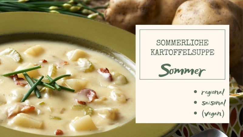 Sommerliche Kartoffelsuppe mit Lauch