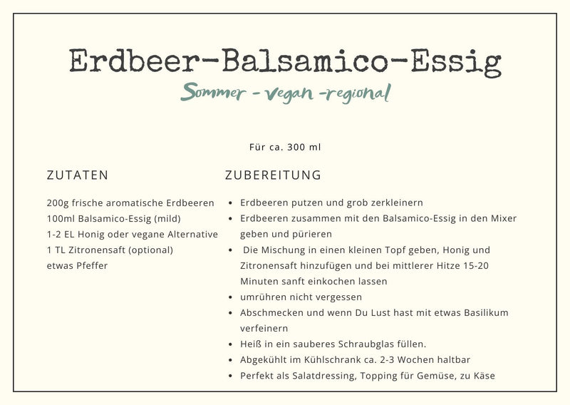 Erdbeer-Balsamico-Essig