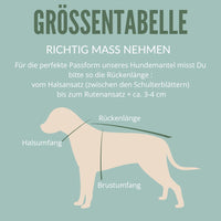 Warmer Hundemantel Winter | Standardform | 100% Schurwolle