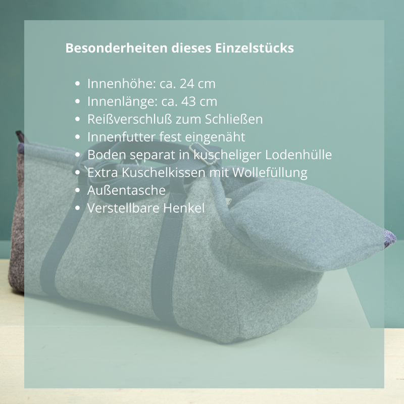 Hundetasche aus Loden | Einzelstück Nr. 5