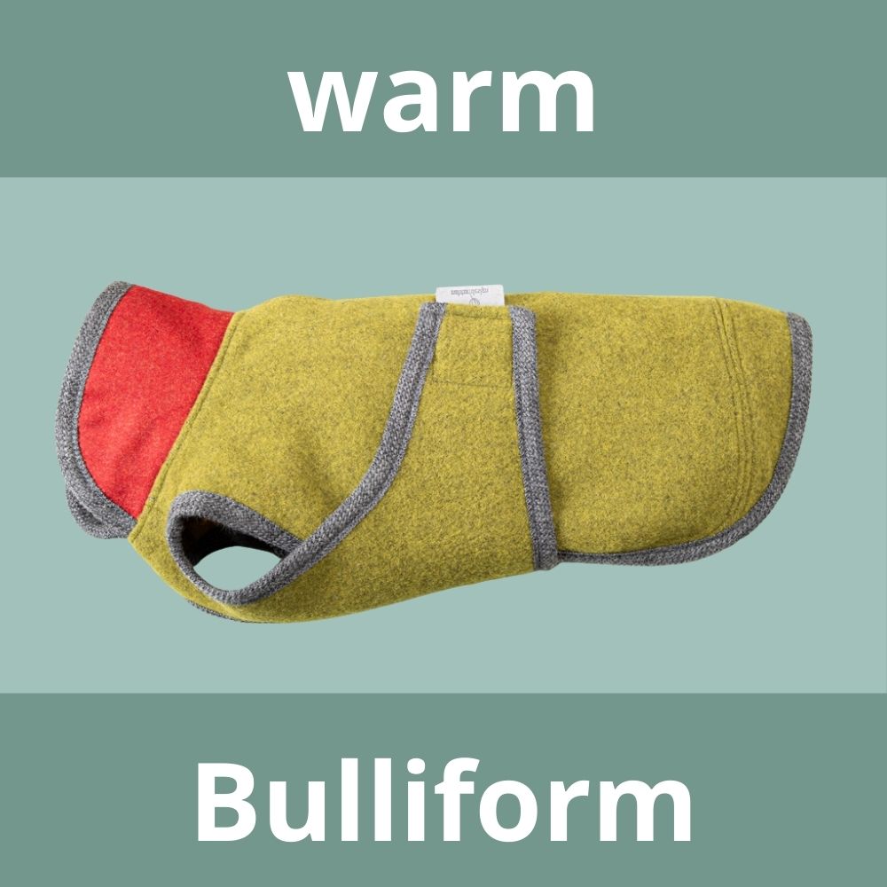 Warmer Hundemantel Winter | Bulliform | 100% Schurwolle