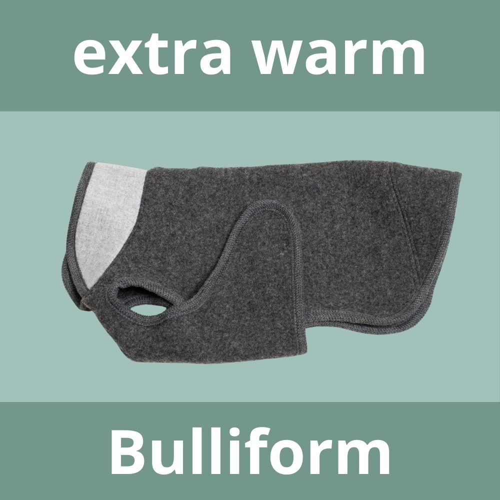 Extra warmer Hundemantel Winter | Bulliform | 100% Schurwolle extra