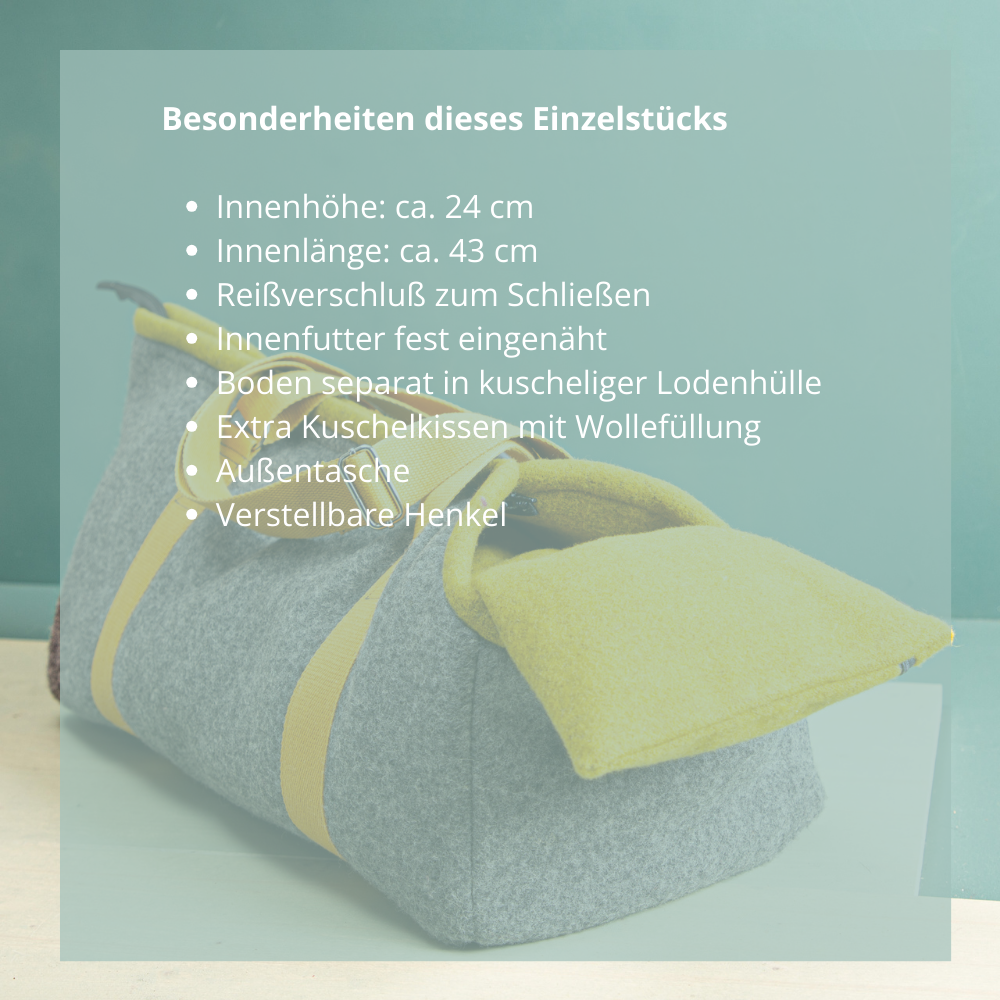 Hundetasche aus Loden | Einzelstück Nr. 7