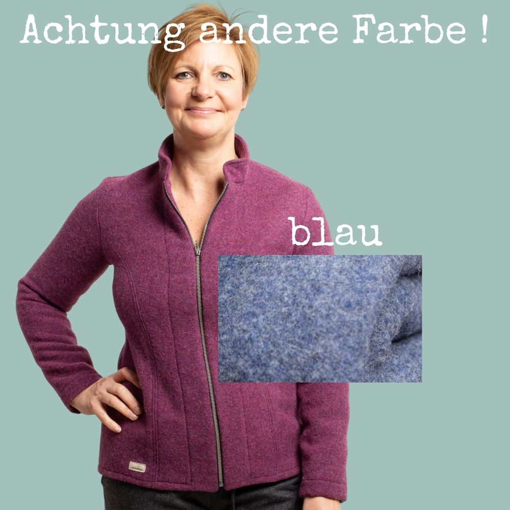 Lodenjacke "Flausch" | EINZELSTÜCKE | blau | Größe S