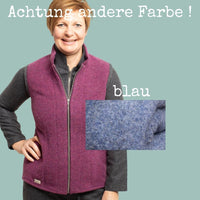 Lodenweste für Damen | EINZELSTÜCKE | blau | Größe S