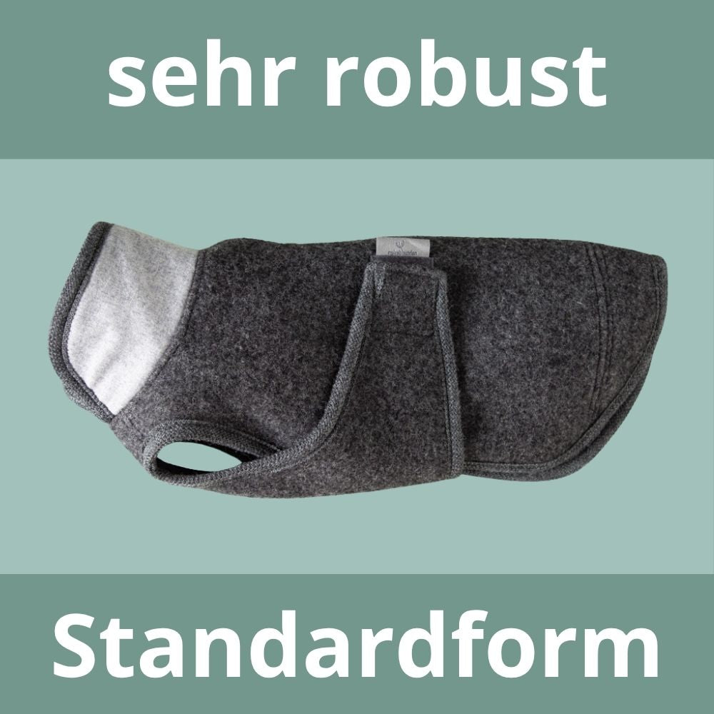 Robuster Hundemantel | Standardform | aus extra dickem Loden | Schurwolle