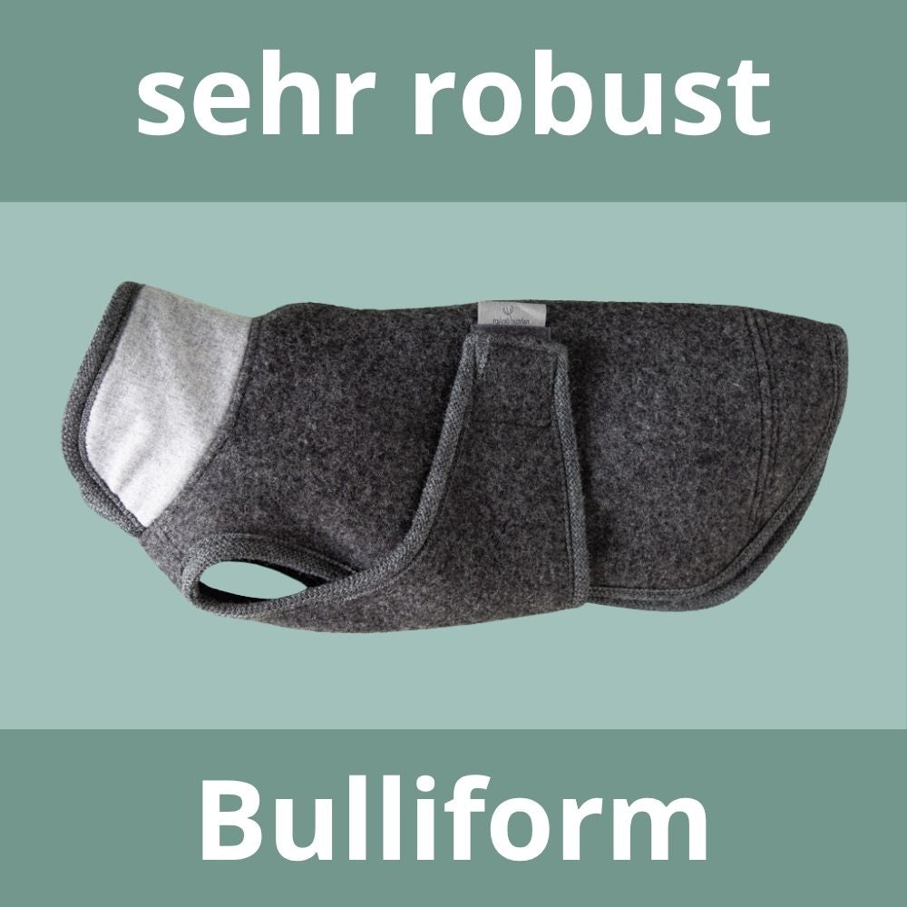 Robuster Hundemantel | Bulliform | aus extra dickem Loden | Schurwolle