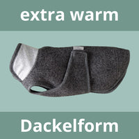 Hundemantel_reine Schurwolle_Wintermantel_extra warm_plastikfrei_für Dackel