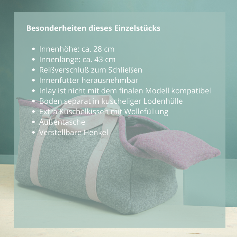 Hundetasche aus Loden | Einzelstück Nr. 2