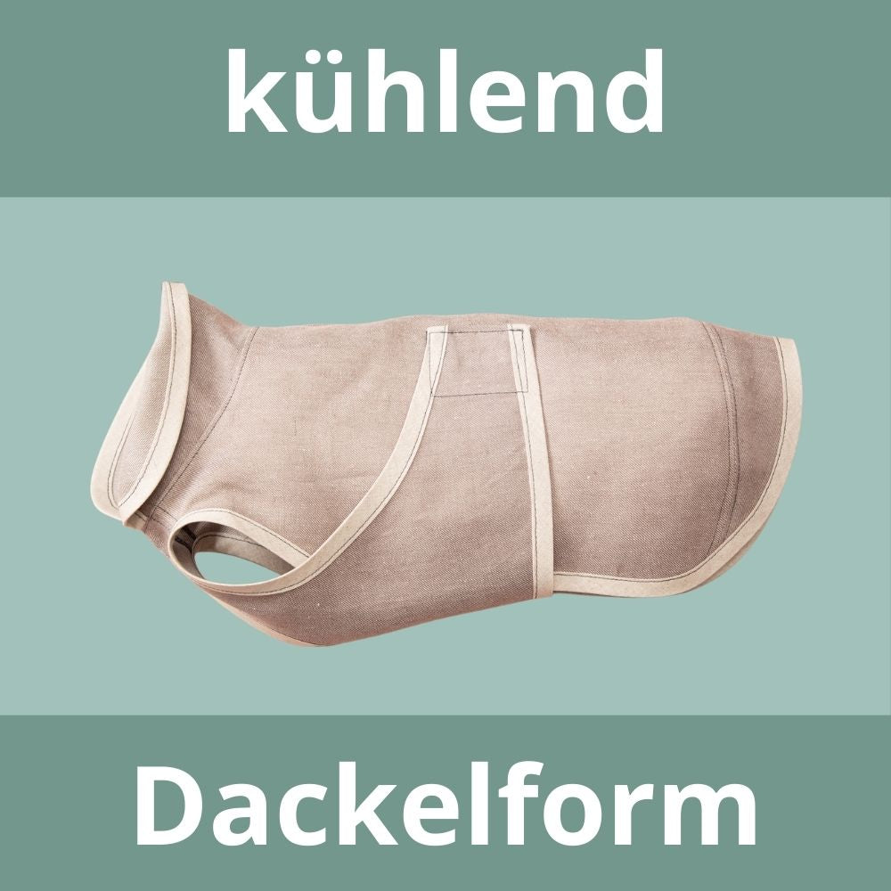 Hundemantel UV-Schutz | Dackelform | 100% Bioleinen