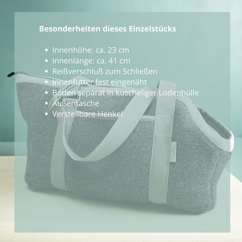 Hundetasche aus Loden | Einzelstück Nr. 3