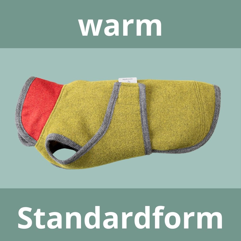 Warmer Hundemantel Winter | Standardform | 100% Schurwolle
