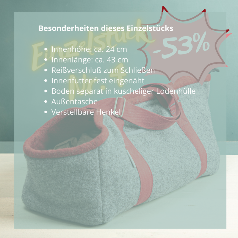 Hundetasche aus Loden | Einzelstück Nr. 4