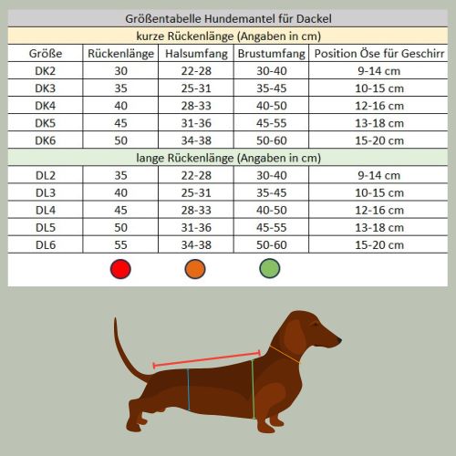 Hundemantel für Dackel | 100% Schurwolle