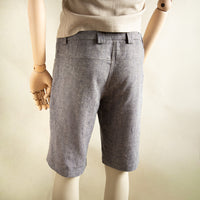 Bio-Leinenshorts für Herren | EINZELSTÜCK | blau | Größe S