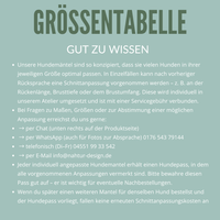 Schnittanpassung Hundemantel | ❤️ Sonderwünsche