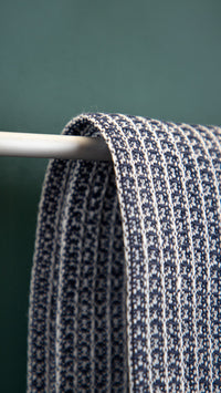 Badetuch-Set | Waffelpikee | EINZELSTÜCK | dunkelblau