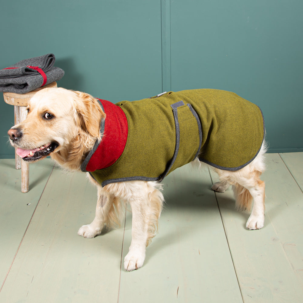 Warmer Hundemantel Winter | Standardform | 100% Schurwolle