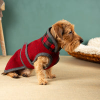 Warmer Hundemantel  | Dackelform | EINZELSTÜCK | DK3 | rot