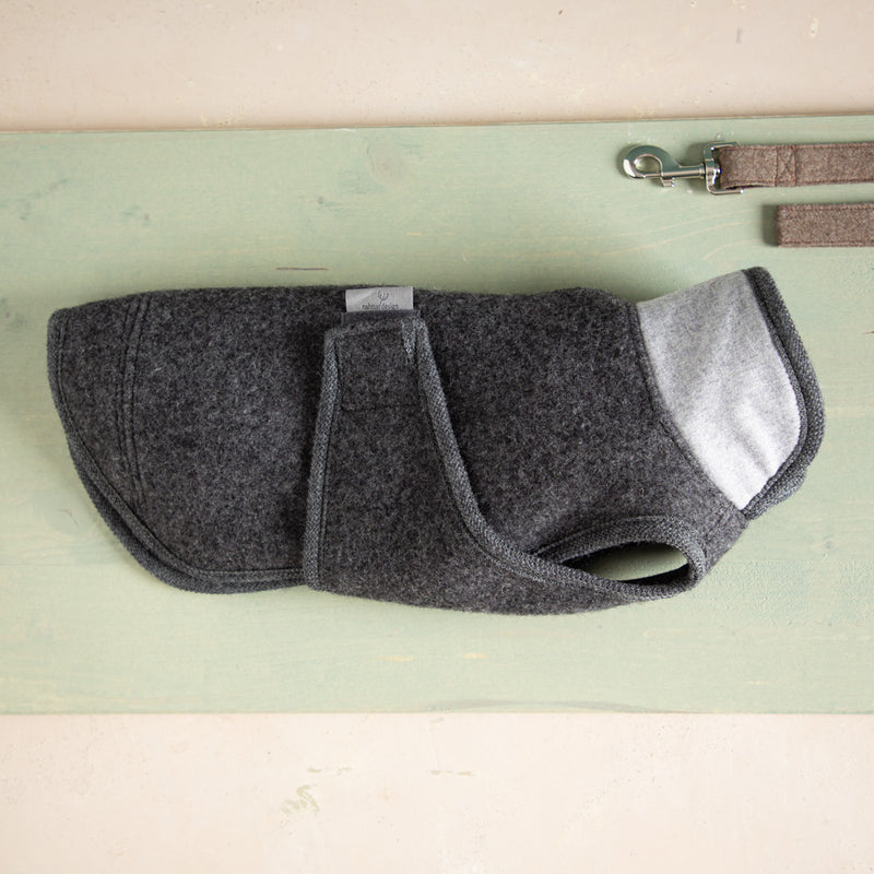 Extra Warmer Hundemantel | Größe 4 | EINZELSTÜCK | grau-extra