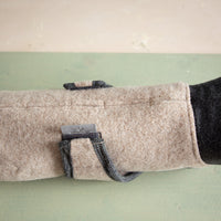 Details von Premium Hundemantel extra warm aus Merinowolle - plastikfrei und antistatisch