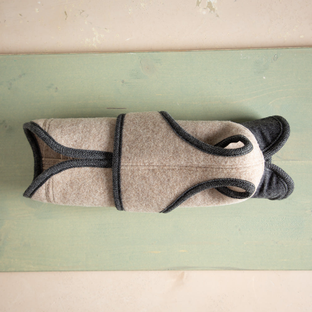 Extra Warmer Hundemantel | Größe 4 | EINZELSTÜCK | grau-extra