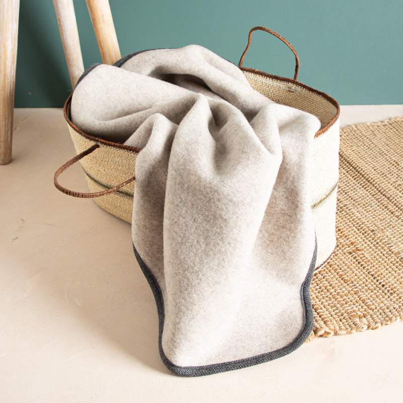Hundedecke aus Merinowolle - mulesingfrei - beige_2