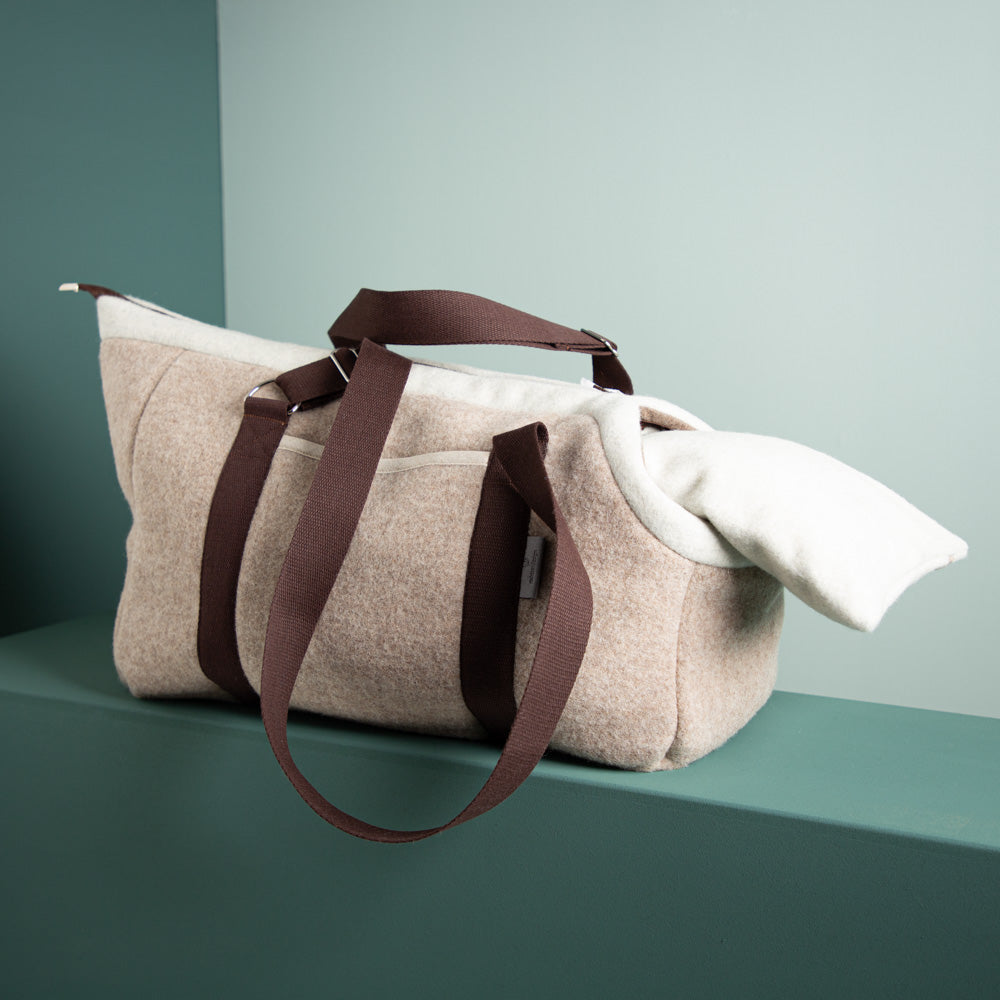 Hundetasche_Premium_Schurwolle_Loden_atmungsaktuv_antistatisch_beige-2