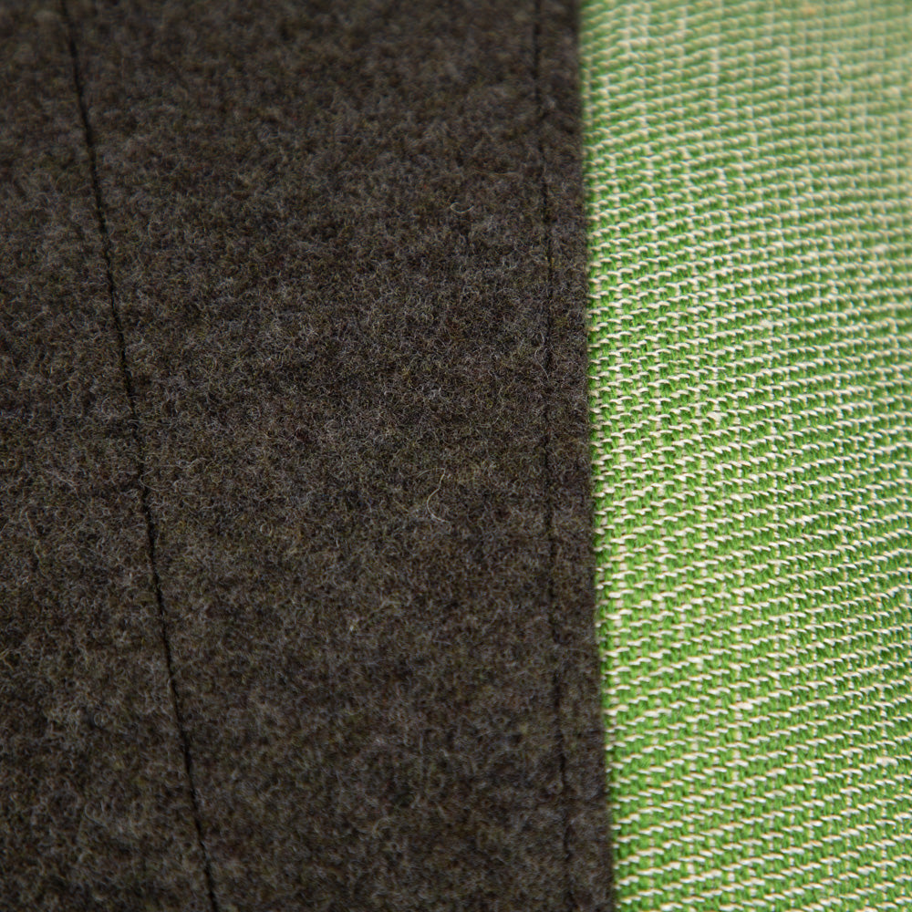 Unikat Sofakissen | 40 × 60 cm | mit Naturfüllung | Dunkelgrün