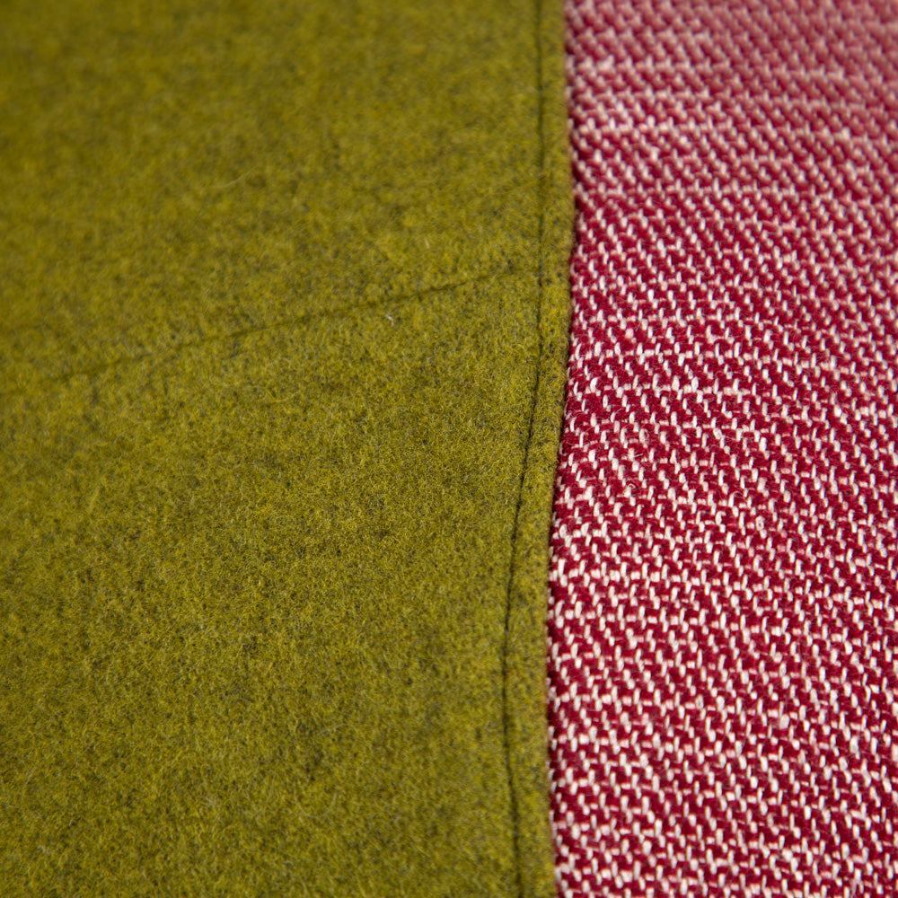 Unikat Sofakissen | 40 × 60 cm | mit Naturfüllung | Hellgrün