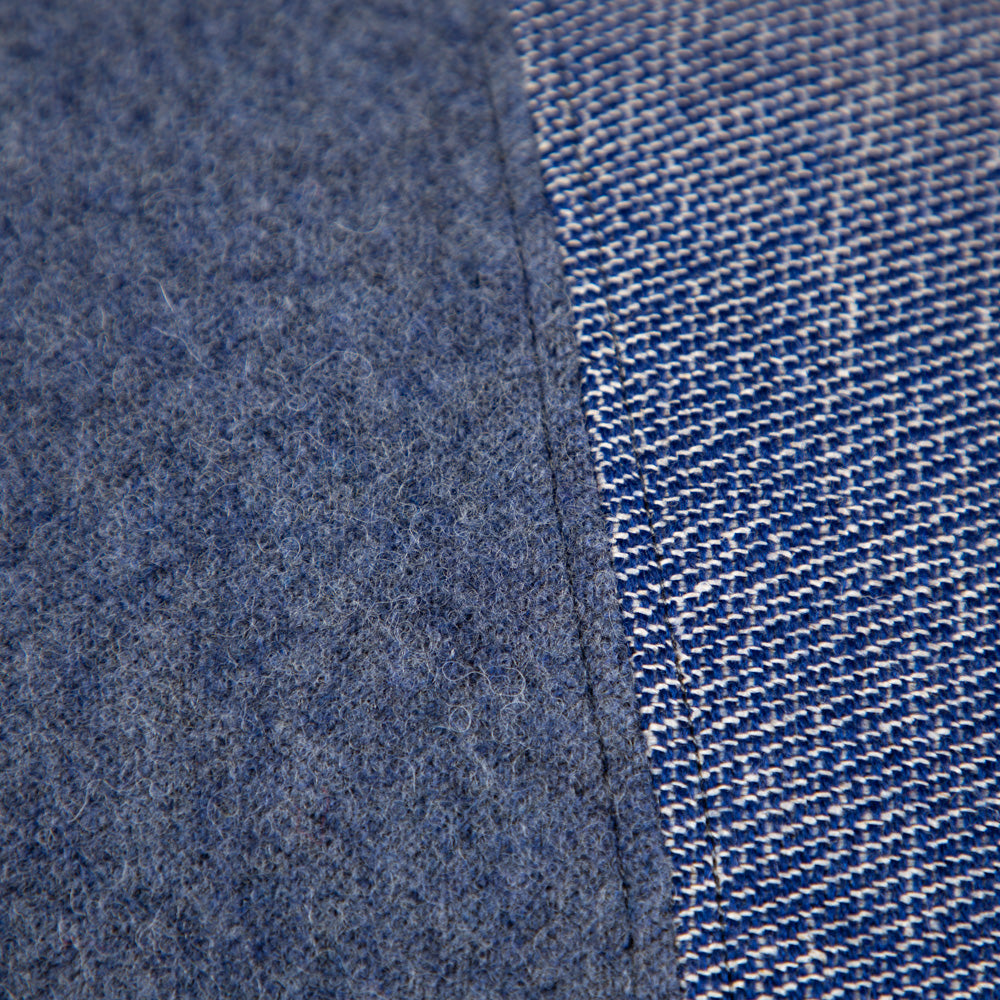 Unikat Sofakissen | 40 × 60 cm | mit Naturfüllung | Blau