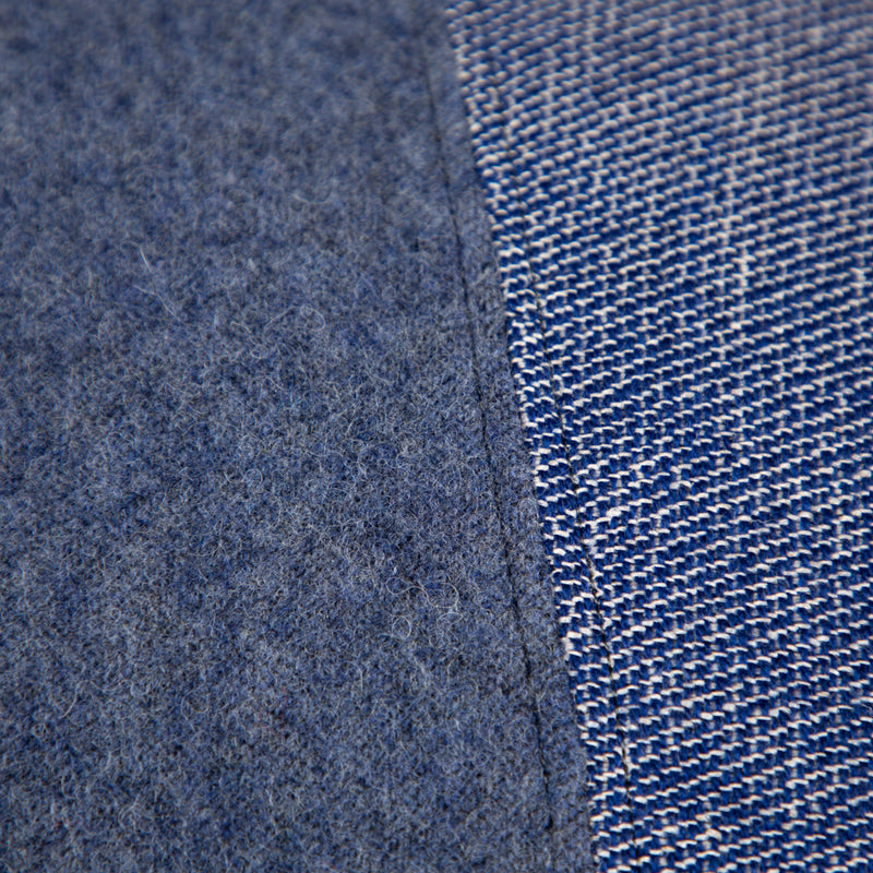 Unikat Sofakissen | 40 × 60 cm | mit Naturfüllung | Blau