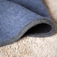 Warme Wolldecke |EINZELSTÜCK | blau | XL