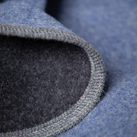 Warme Wolldecke |EINZELSTÜCK | blau | XL